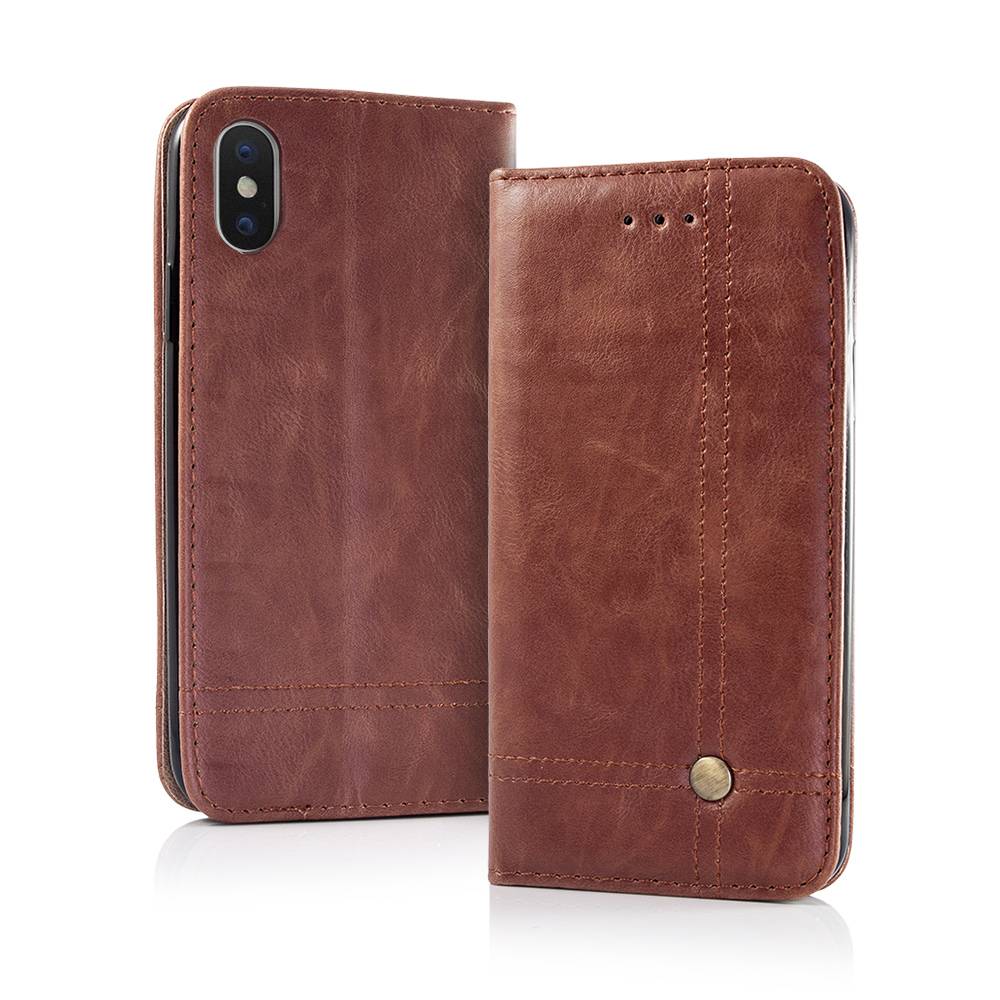 Ümbris kaanega Cross Iphone XS Max (pruun)