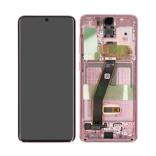 Varuosa Samsung Galaxy A51 5G / A516 ekraan ja korpus roosa (service pack) — SkyMobile e-pood
