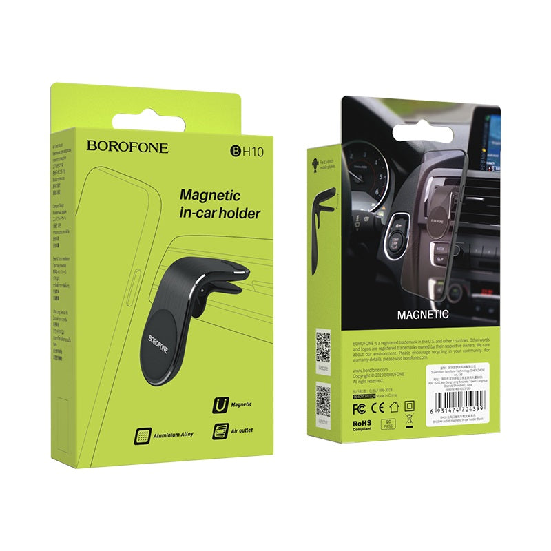 Telefoni hoidik autosse Borofone BH10 (must) — SkyMobile e-pood