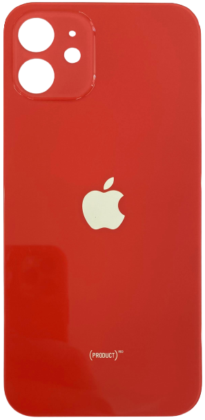Varuosa iPhone 12 tagumine klaas suurema avaga kaamera jaoks (punane) — SkyMobile e-pood