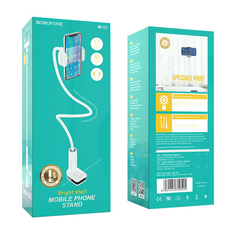 Telefoni hoidik lauale Borofone BH23 (valge) — SkyMobile e-pood