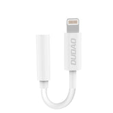 Adapter Dudao Lightning - 3.5mm, kõrvaklappidele (valge)