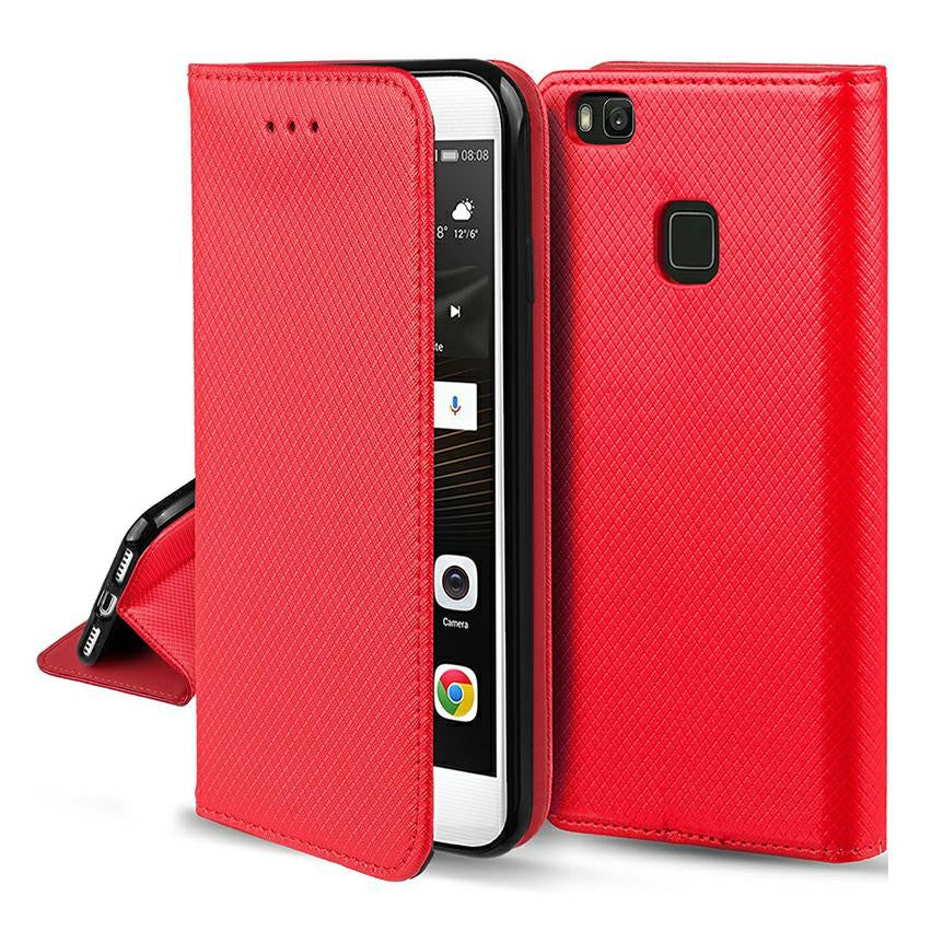 Ümbris Smart Magnet Xiaomi Redmi 11A / 12C / Poco C55 (punane)