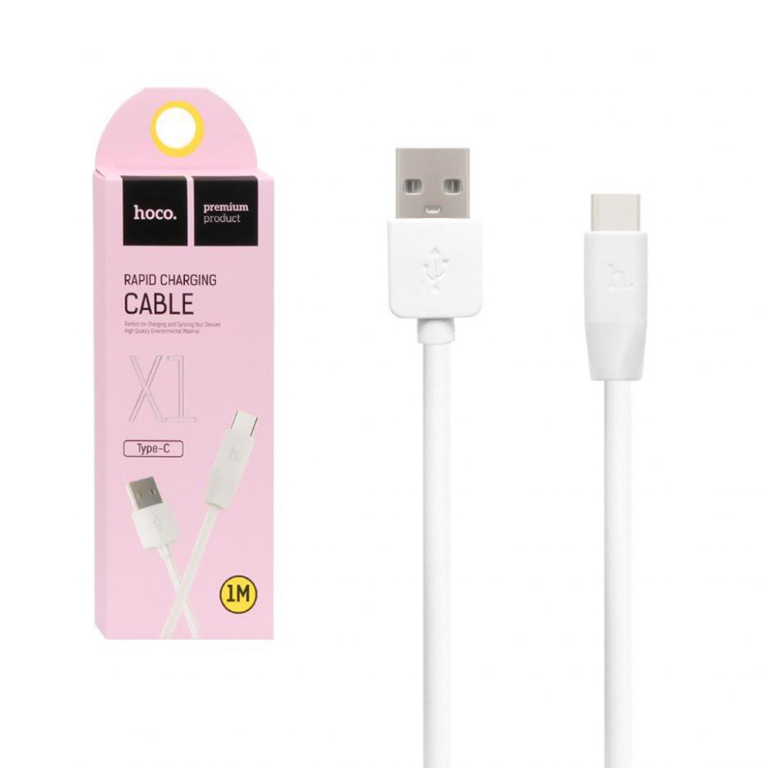 USB juhe Hoco X1 Type-C 1m valge — SkyMobile e-pood