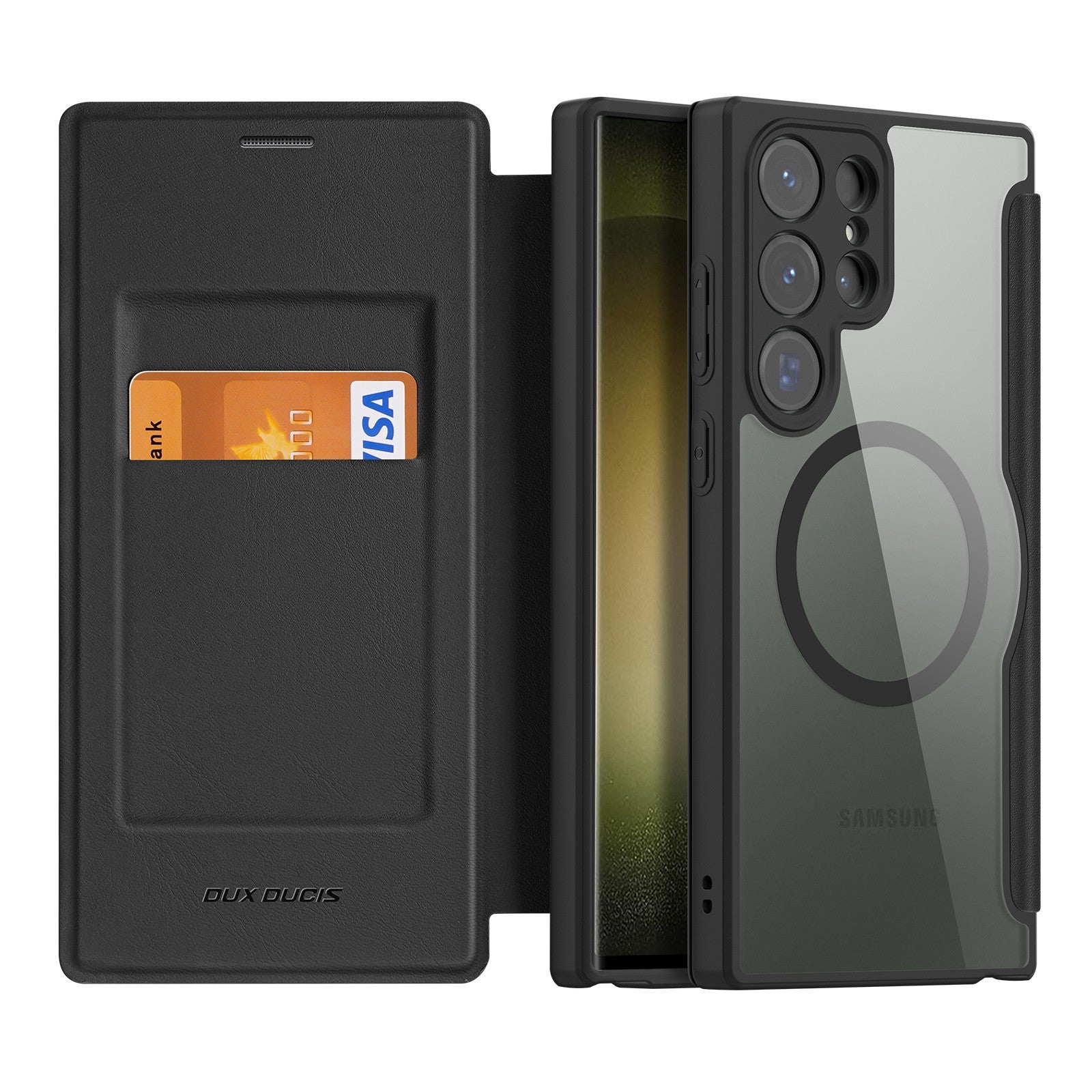 Ümbris kaanega Dux Ducis Skin X Pro Samsung S24 Ultra (must) — SkyMobile e-pood