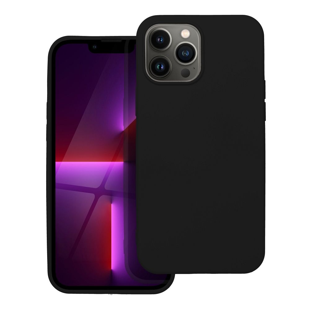 Silikoon ümbris iPhone 13 Pro Max (must)