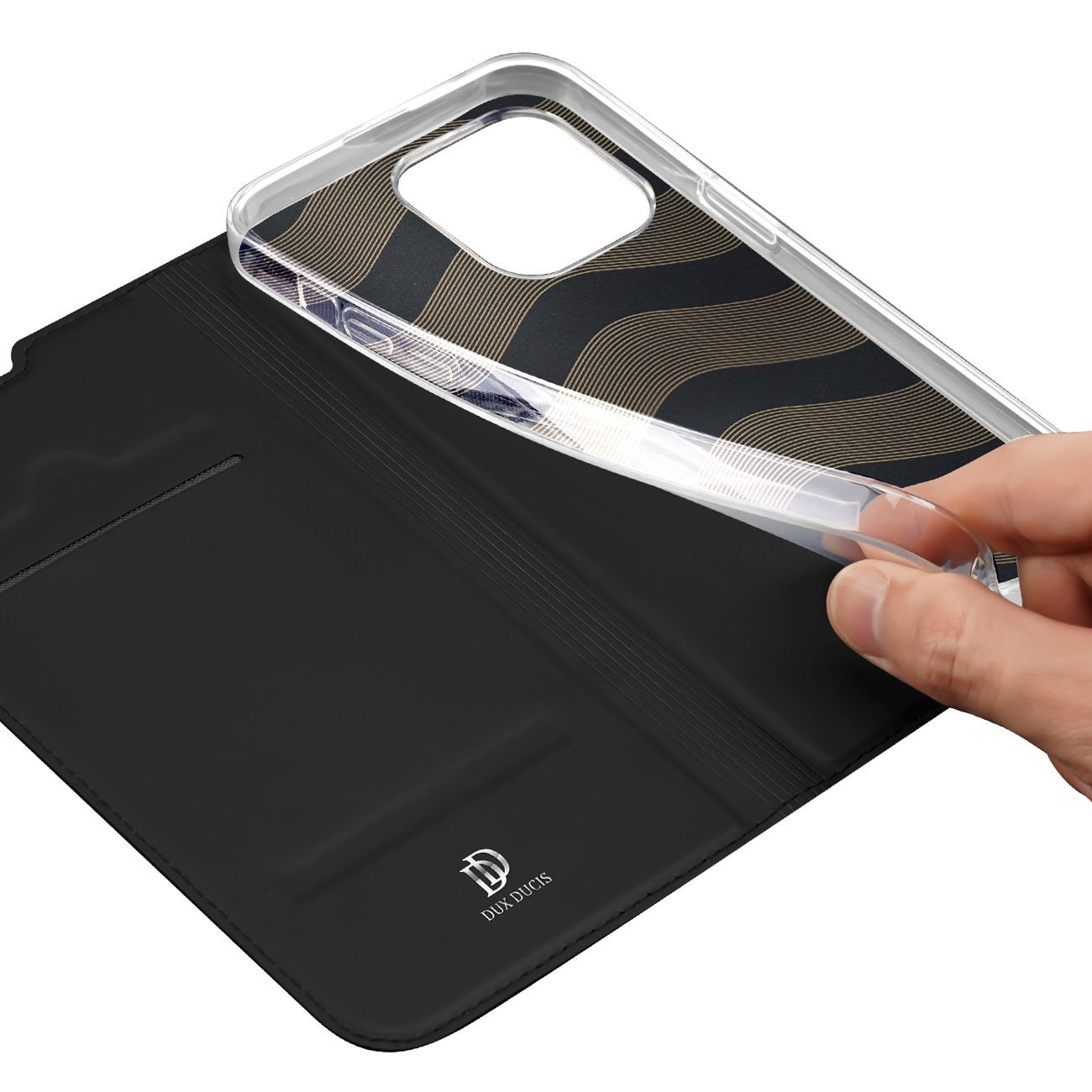 Ümbris kaanega Dux Ducis Skin Pro Apple iPhone 15 (must) — SkyMobile e-pood