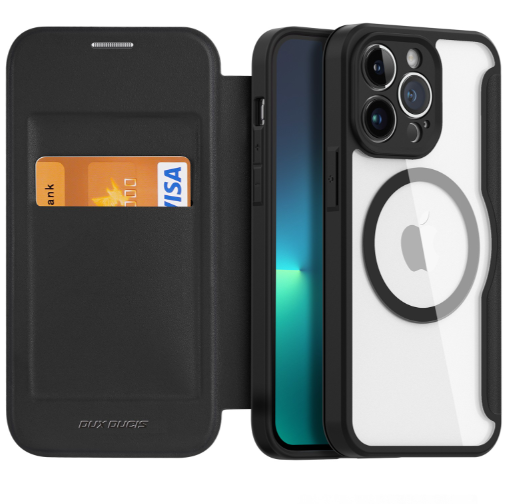 Ümbris kaanega Dux Ducis Skin X Pro iPhone 13 / iPhone 14 (must) — SkyMobile e-pood