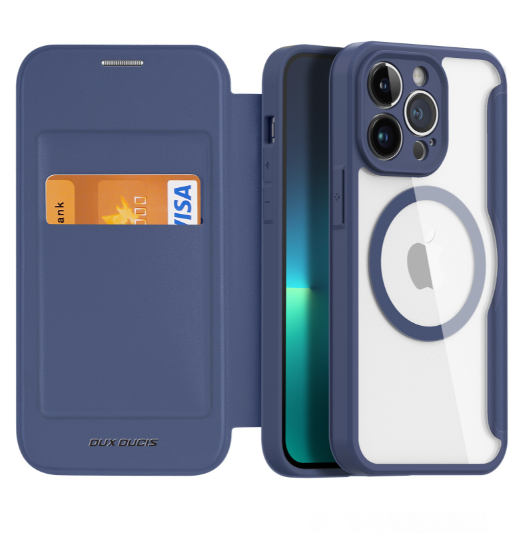 Ümbris kaanega Dux Ducis Skin X Pro Iphone 14 Pro Max (sinine) — SkyMobile e-pood