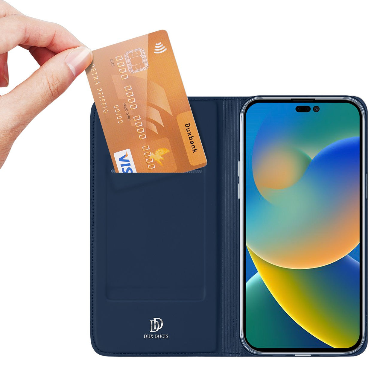 Ümbris kaanega Dux Ducis Skin Pro Apple iPhone 15 Plus (sinine) — SkyMobile e-pood