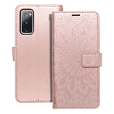 Ümbris kaanega Mezzo Samsung Galaxy S22 (mandala/roosa kuld)