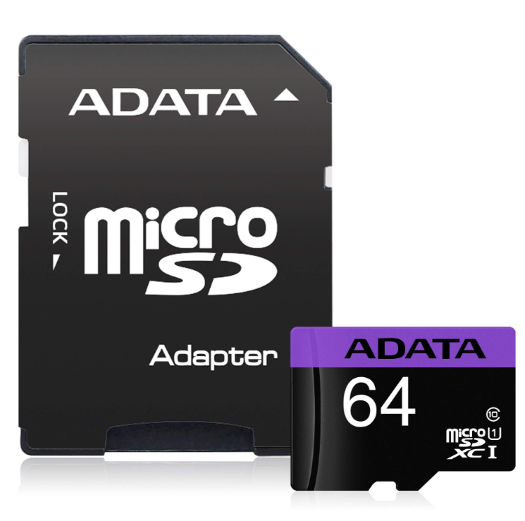 Mälukaart ADATA microSD 64 GB SD adapteriga — SkyMobile e-pood