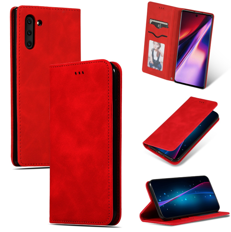 Ümbris kaanega Business Style Xiaomi Redmi 11A / 12C / Poco C55 (punane) — SkyMobile e-pood