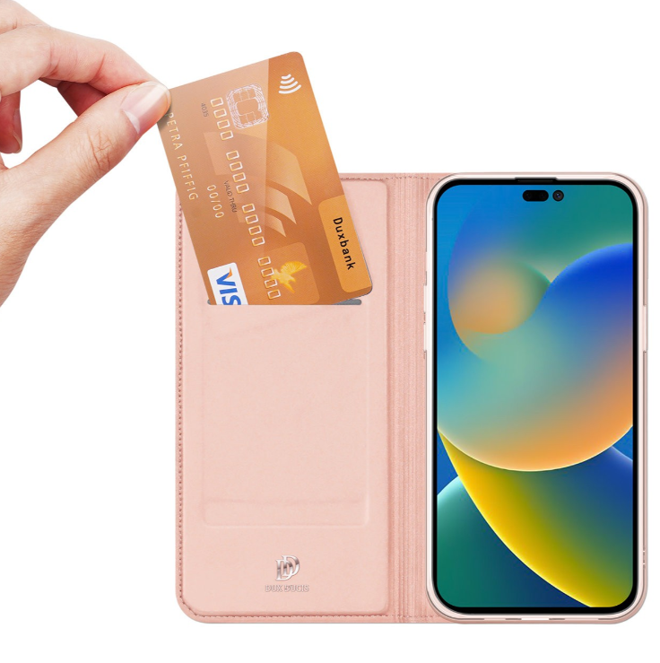Ümbris kaanega Dux Ducis Skin Pro Samsung A14 4G / A14 5G (roosakuld) — SkyMobile e-pood