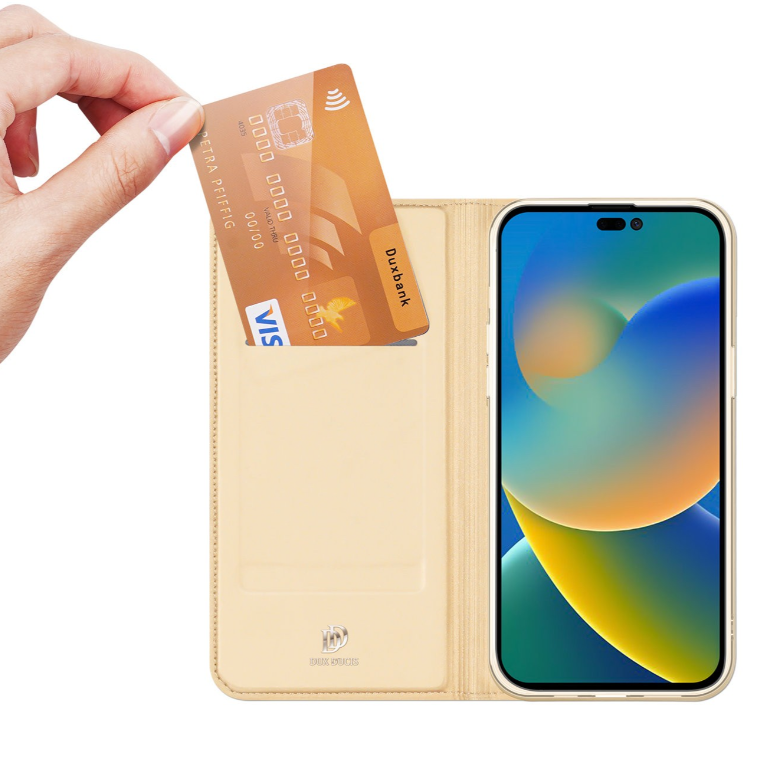 Ümbris kaanega Dux Ducis Skin Pro Xiaomi Redmi Note 12 / Note 12 4G (kuldne) — SkyMobile e-pood