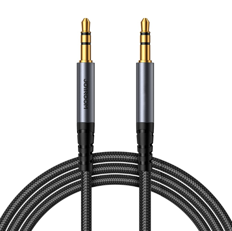 Helikaabel Joyroom SY-A08 3,5mm / 3,5mm (1.2m / must) — SkyMobile e-pood