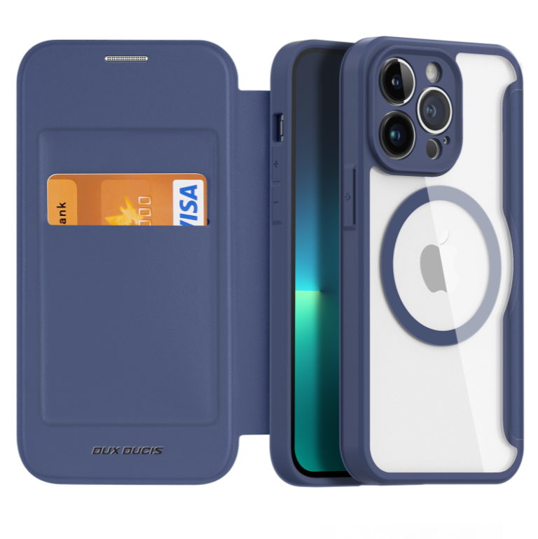 Ümbris kaanega Dux Ducis Skin X Pro Apple iPhone 15 Pro Max (sinine) — SkyMobile e-pood
