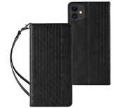Ümbris kaanega Pouch Wallet iPhone 12 / 12 Pro (must)