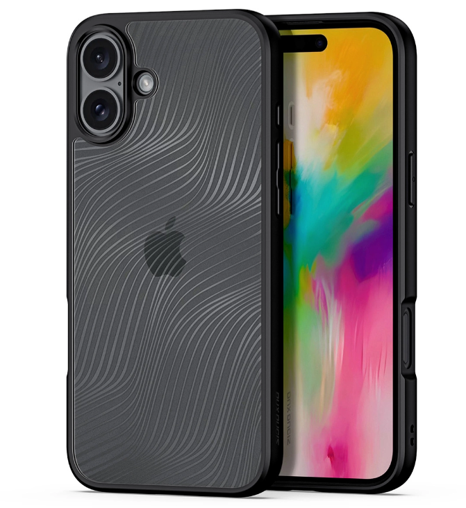 Ümbris Dux Ducis Aimo Apple iPhone 16 (läbipaistev / must) — SkyMobile e-pood
