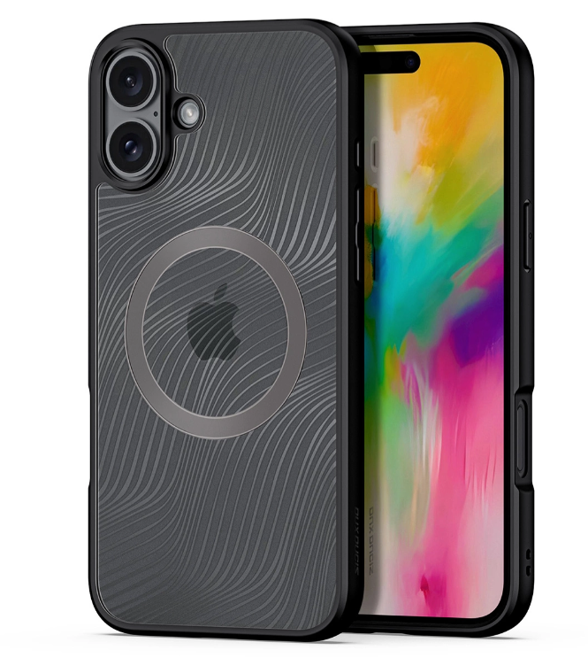 Ümbris Dux Ducis Aimo Mag Apple iPhone 16 Pro (läbipaistev / must) — SkyMobile e-pood