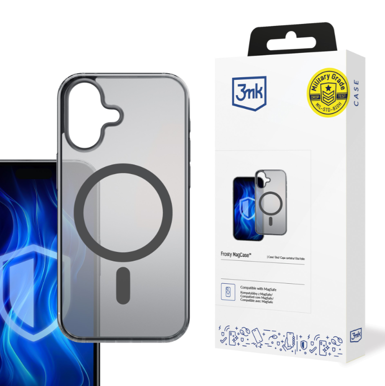 Silikoon 3mk Frosty MagCase Apple iPhone 16 Pro (must) — SkyMobile e-pood