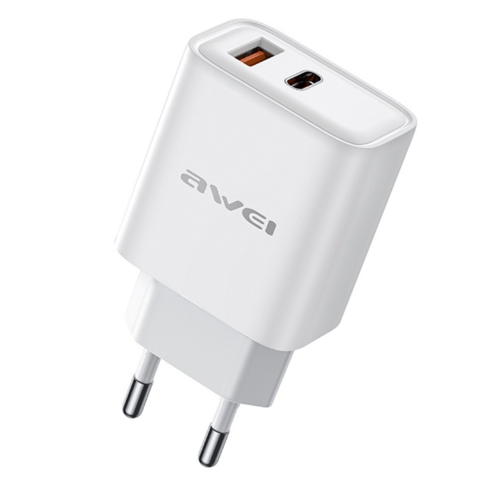 Charger Awei PD81C-EU USB Type-C (valge) — SkyMobile e-pood