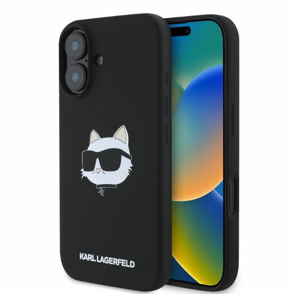 Guess Ümbris KLHMP16SSCHPPLK Magsafe iPhone 16 (must)