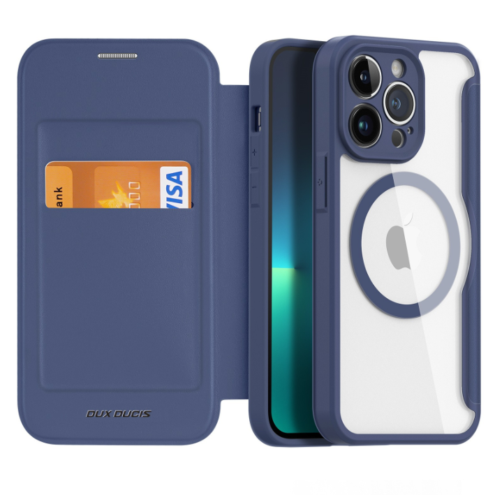 Ümbris kaanega Dux Ducis Skin X Pro Apple iPhone 15 Pro (sinine) — SkyMobile e-pood