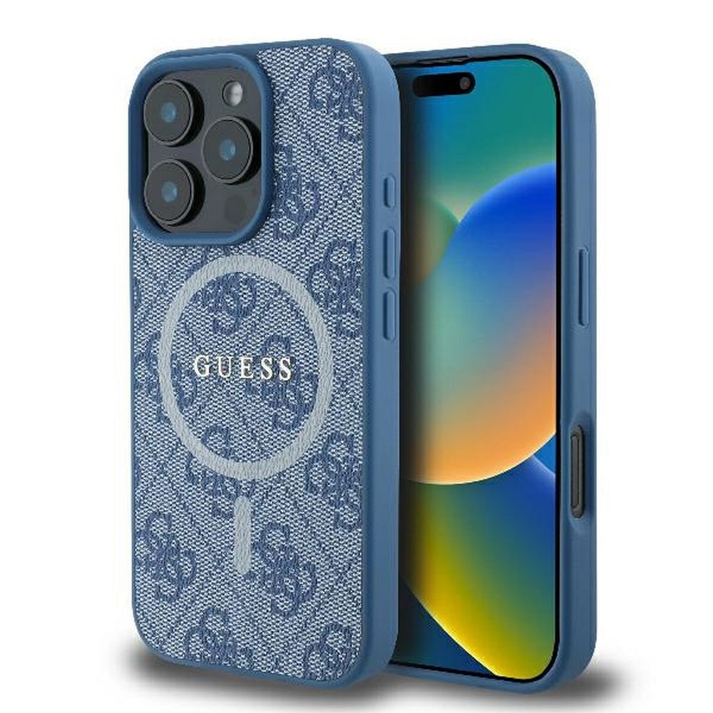 Guess Magsafe Ümbris GUHMP16LG4GFRB iPhone 16 Pro (sinine)