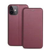 Ümbris kaanega Book Elegance Xiaomi Poco X5 5G / Redmi Note 12 5G (viinamari)