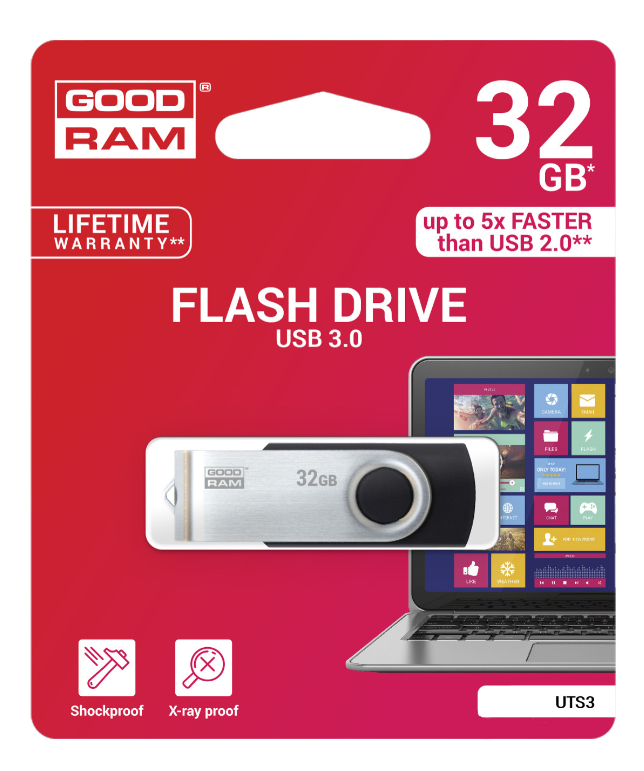 Mälupulk Goodram UTS3 32GB USB 3.0 — SkyMobile e-pood