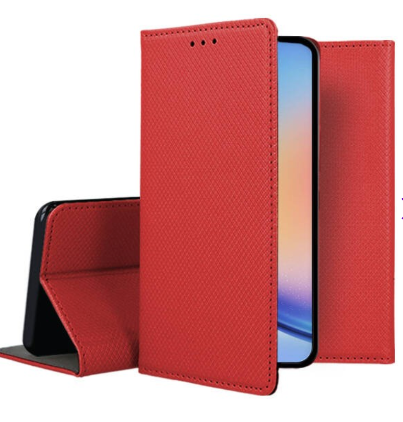 Ümbris kaanega Smart Magnet Samsung A556 A55 5G (punane) — SkyMobile e-pood