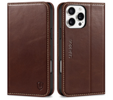 Ümbris kaanega Shieldon Samsung S24 Plus (tumepruun)