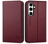 Ümbris kaanega Shieldon Samsung S24 (viinamari)