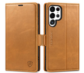 Ümbris kaanega Shieldon Samsung Galaxy S24 Ultra (helepruun)