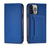 Ümbris kaanega Pouch Card Wallet iPhone 13 Pro (sinine)