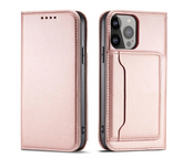 Ümbris kaanega Pouch Card Wallet iPhone 13 Pro Max (roosa)