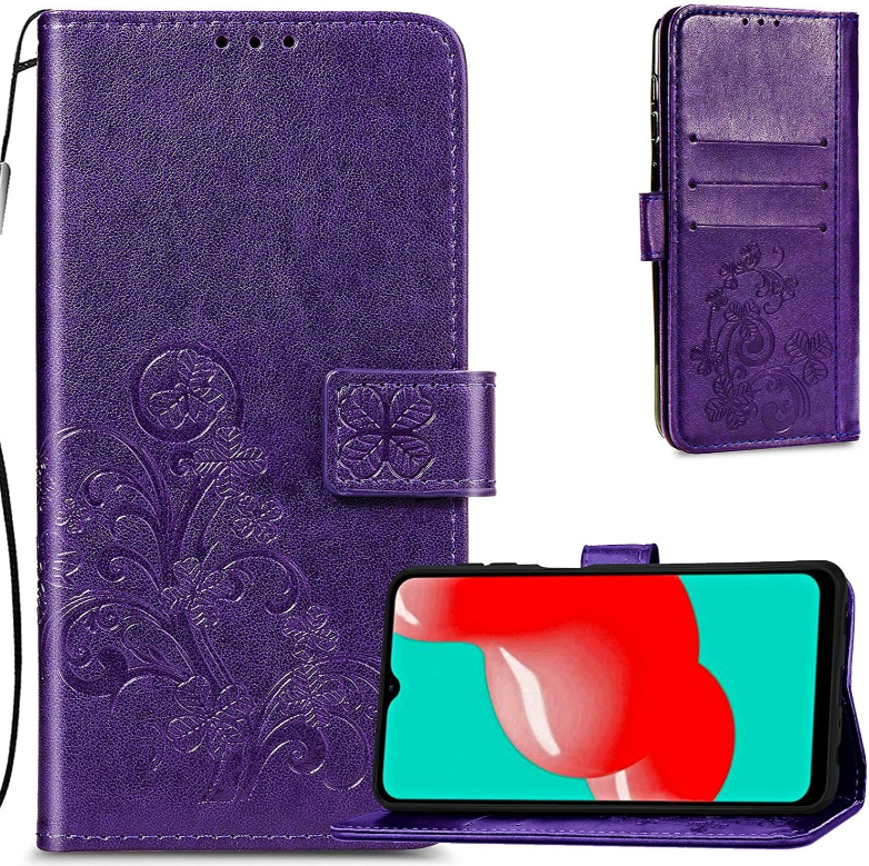 Ümbris kaanega Flower Book Samsung A16 4G A16 5G (lilla) — SkyMobile e-pood