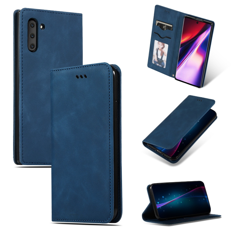 Ümbris kaanega "Business Style" Samsung A55 5G (sinine)