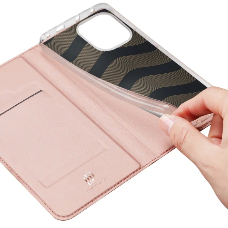 Ümbris kaanega Dux Ducis Skin Pro Xiaomi Redmi Note 14 5G (roosakuld) — SkyMobile e-pood