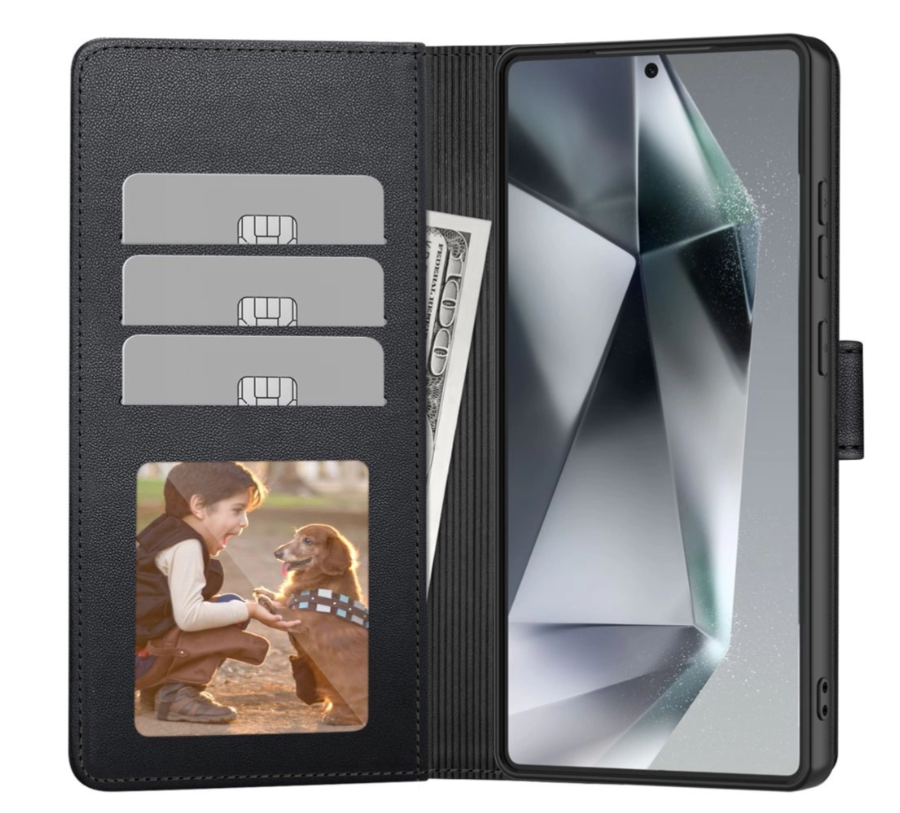 Ümbris kaanega Tech-Protect Wallet Samsung S25 FE (must) — SkyMobile e-pood