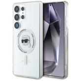 Karl Lagerfeld ümbris Magsafe KLHMS25LHLSKIH Samsung S25 Ultra (valge)