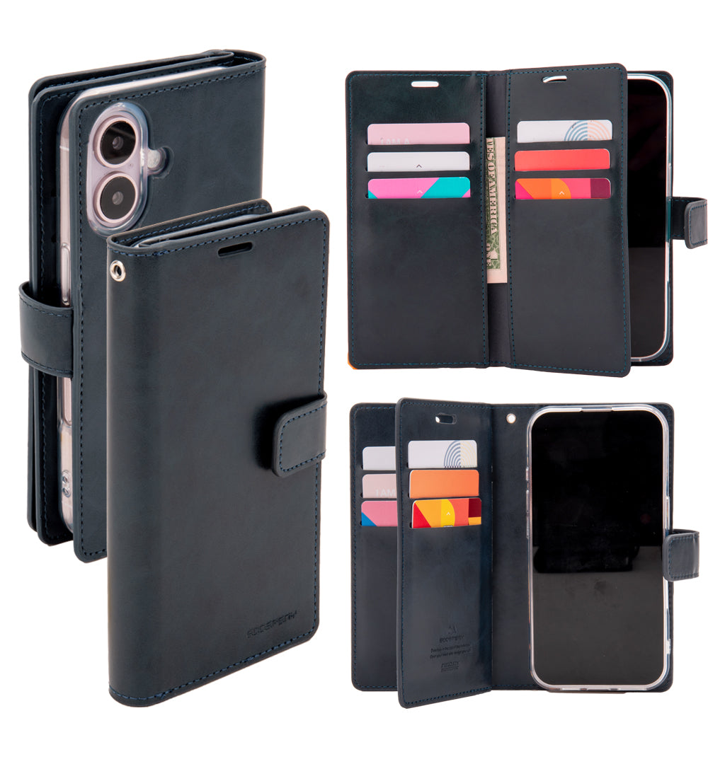 Ümbris kaanega Mansoor iPhone 12/12 Pro (tumesinine) — SkyMobile e-pood