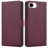 Ümbris kaanega Fancy Wallet Apple iPhone 12/ 12 Pro (viinamari)