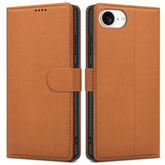 Ümbris kaanega Fancy Wallet Samsung A40 (pruun)