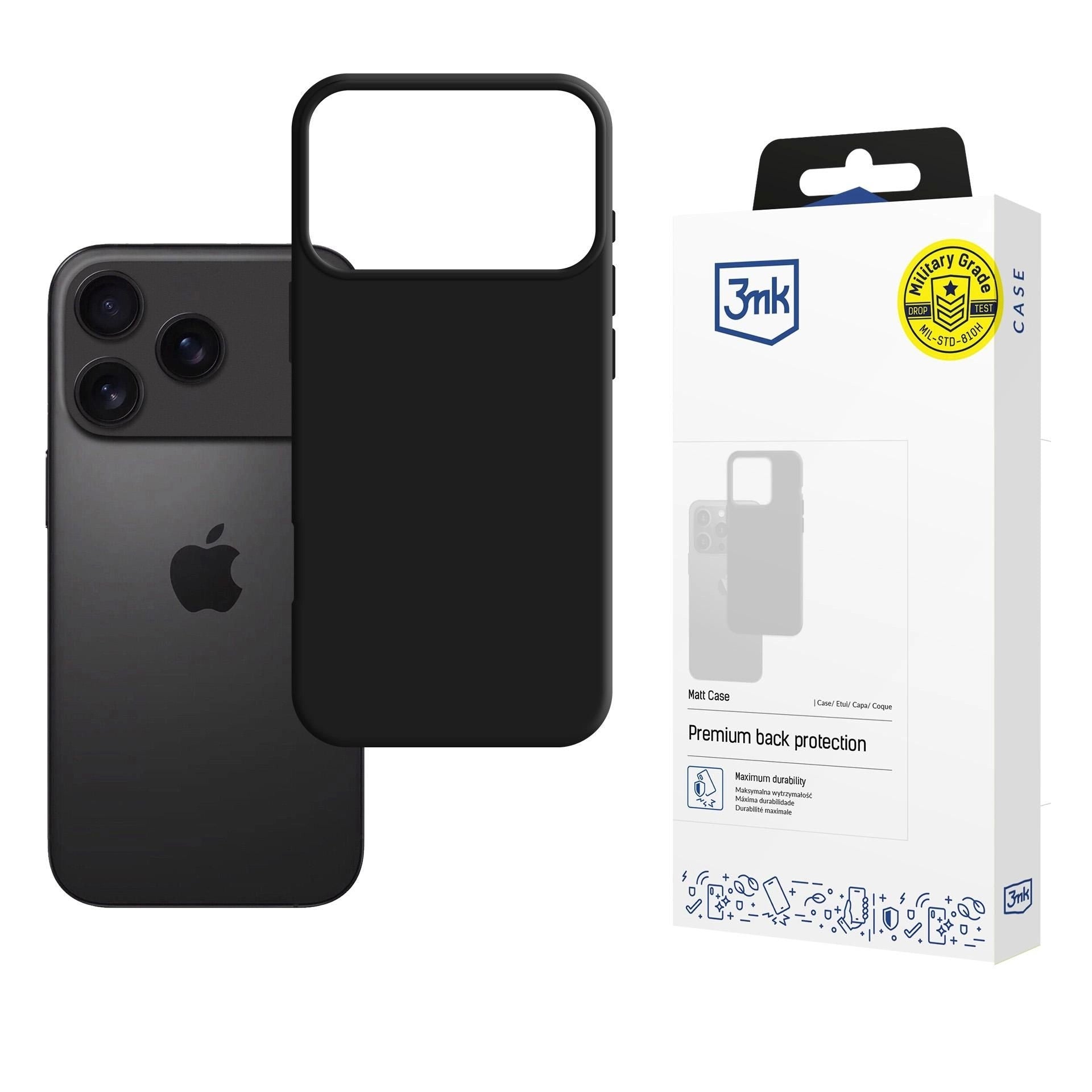 Ümbris Matt 3mk iPhone 17 Pro (must) — SkyMobile e-pood