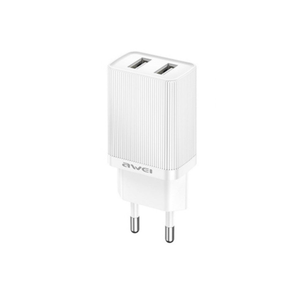 Charger Awei C15T-EU 2xUSB-A 10W valge — SkyMobile e-pood
