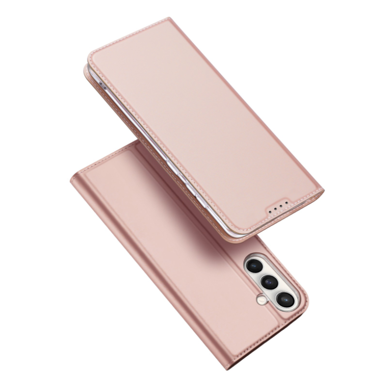 Ümbris kaanega Dux Ducis Skin Pro Samsung S25 FE roosa kuldne — SkyMobile e-pood