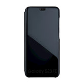 Ümbris kaanega Mirror View Samsung A14 4G / A14 5G (must)