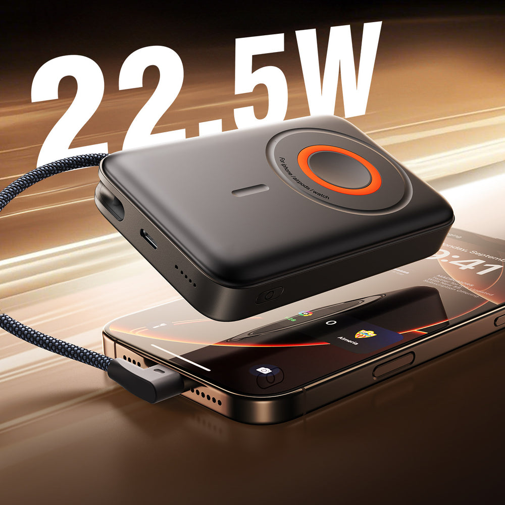 Akupank Joyroom Magsafe JR-PBM02 22.5W 10000mAh 3in1 (must) — SkyMobile e-pood